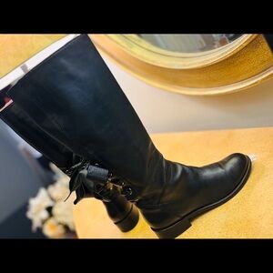 Valentino, Black Knee-High Boots